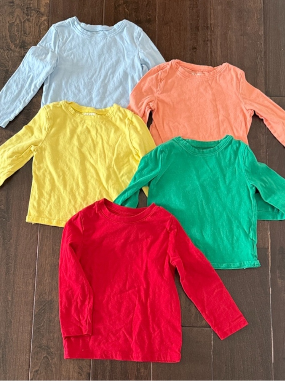Huge Bundle of Old Navy gender neutral Long-Sleeve Cotton Tees- Multicolor Pack